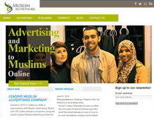 Tablet Screenshot of muslimadnetwork.com